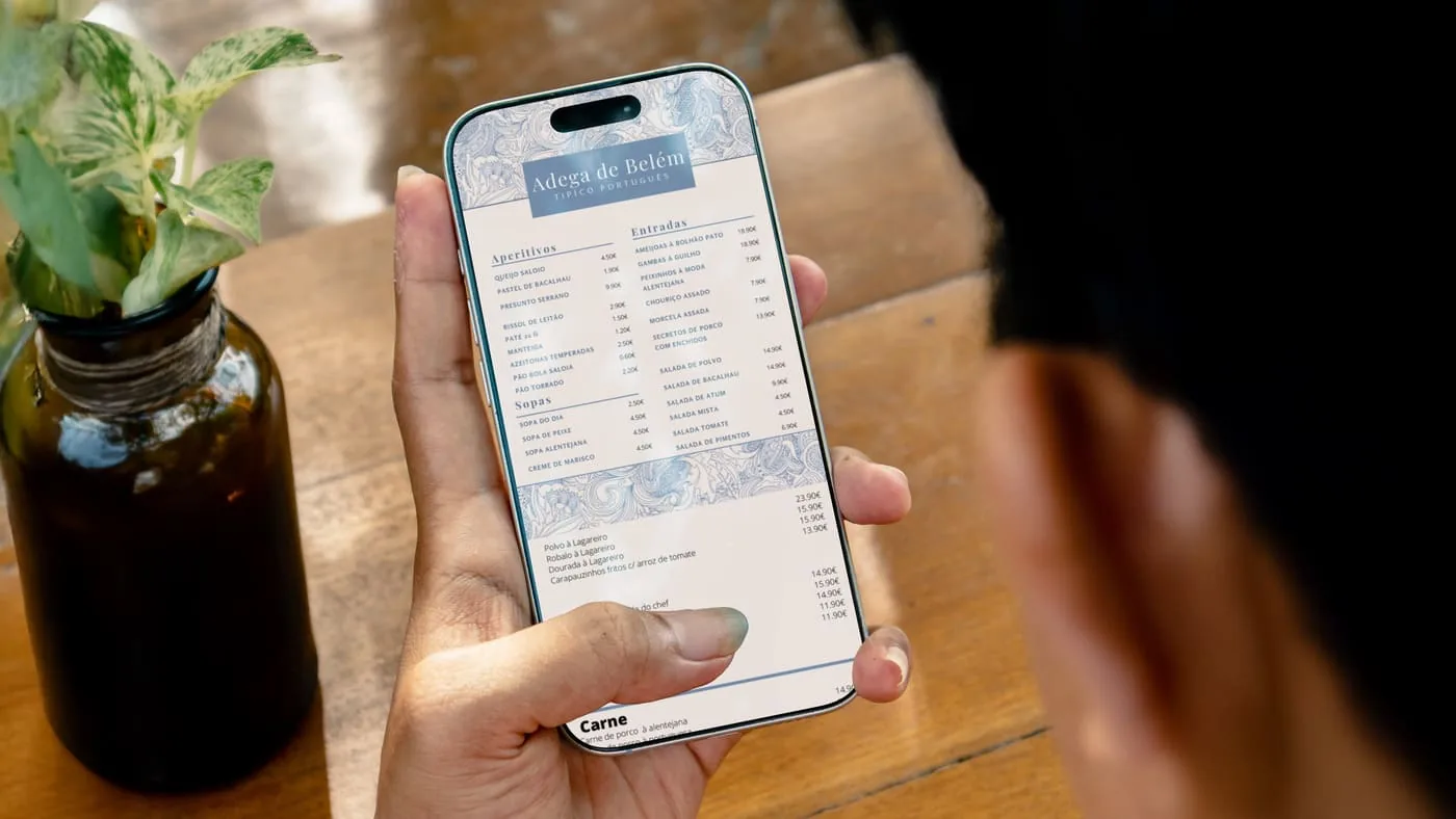 Adega de Belém — menu digital