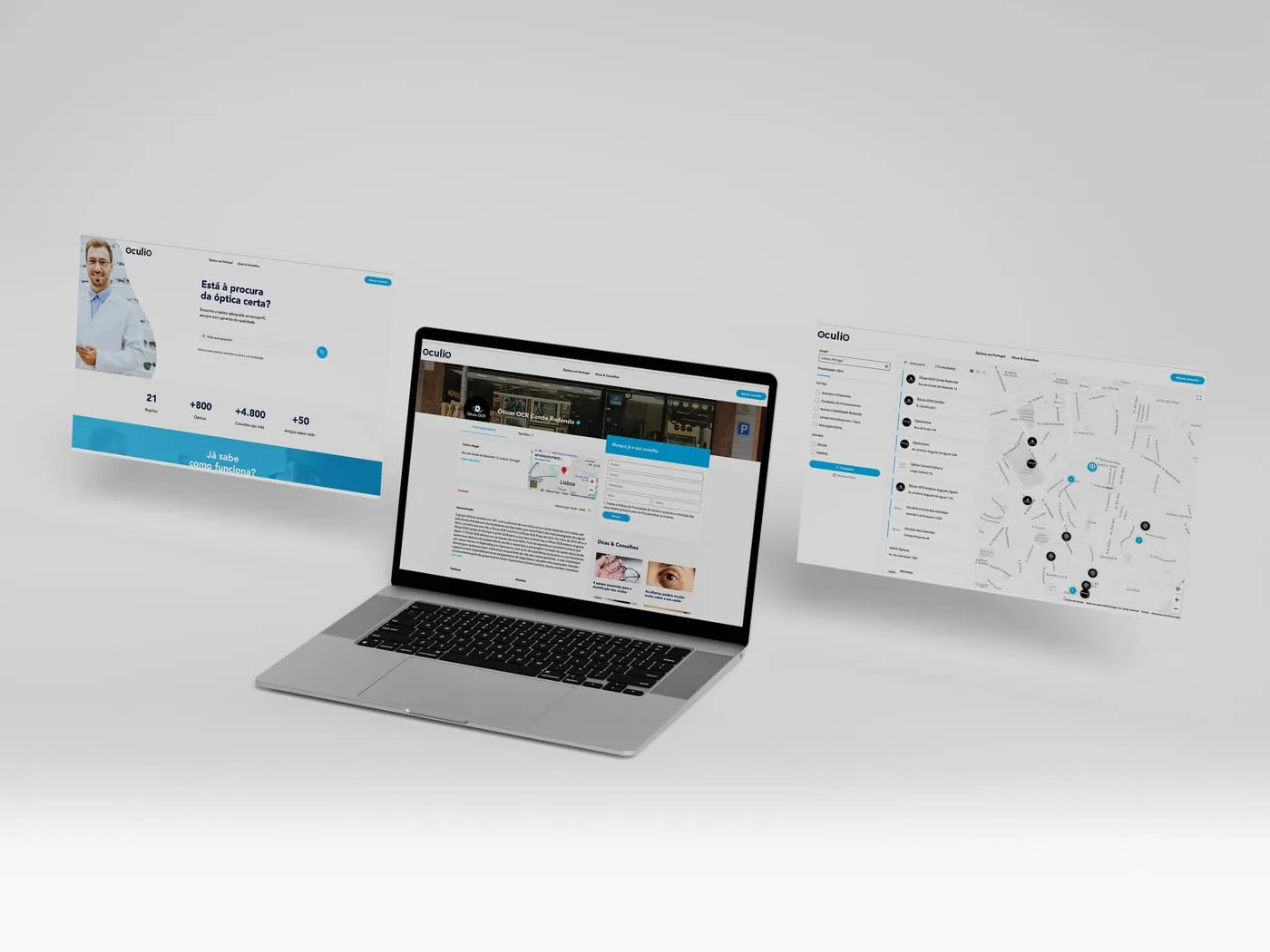 Oculio — rebranding e website