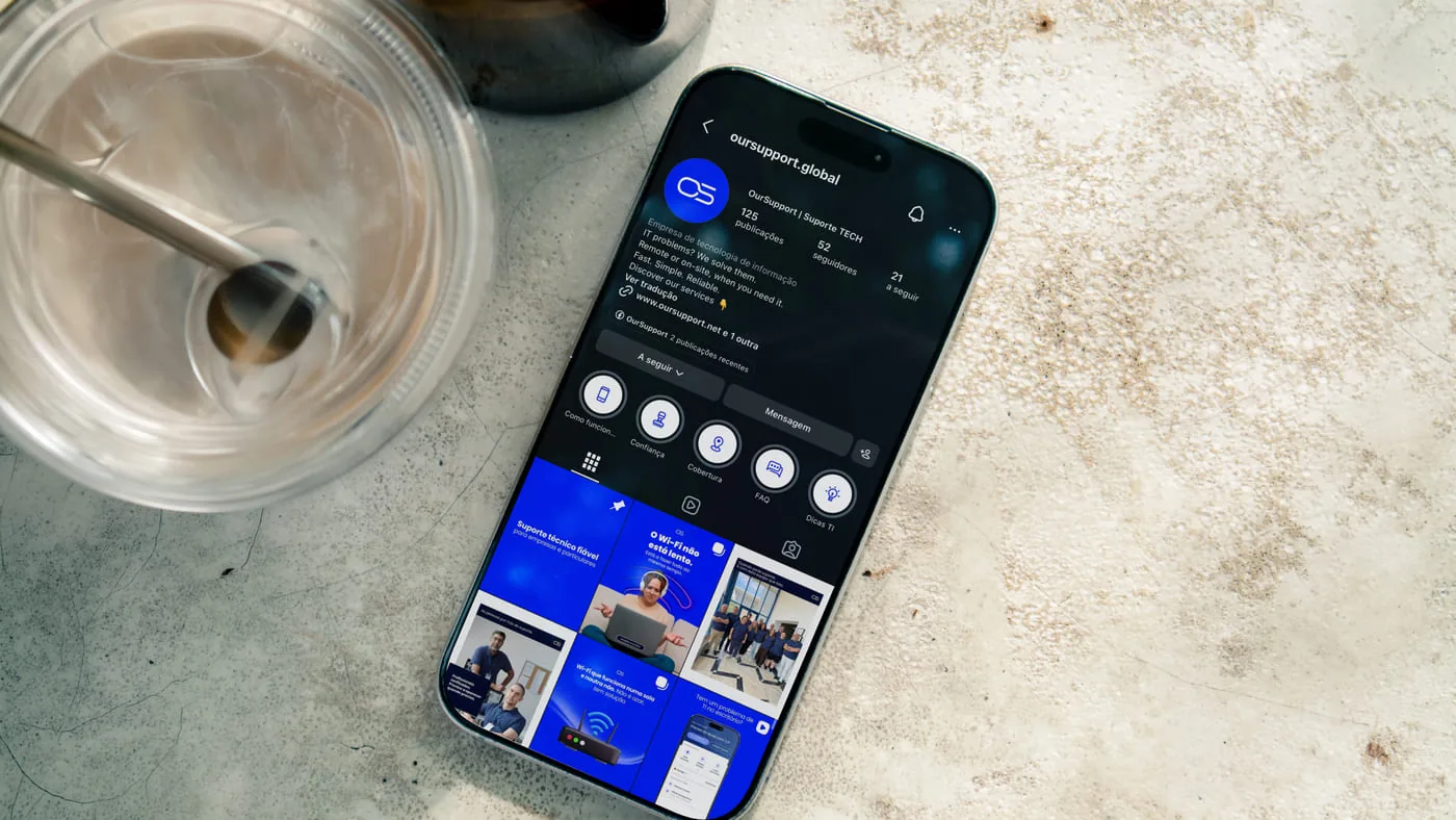 OurSupport — gestão de Instagram