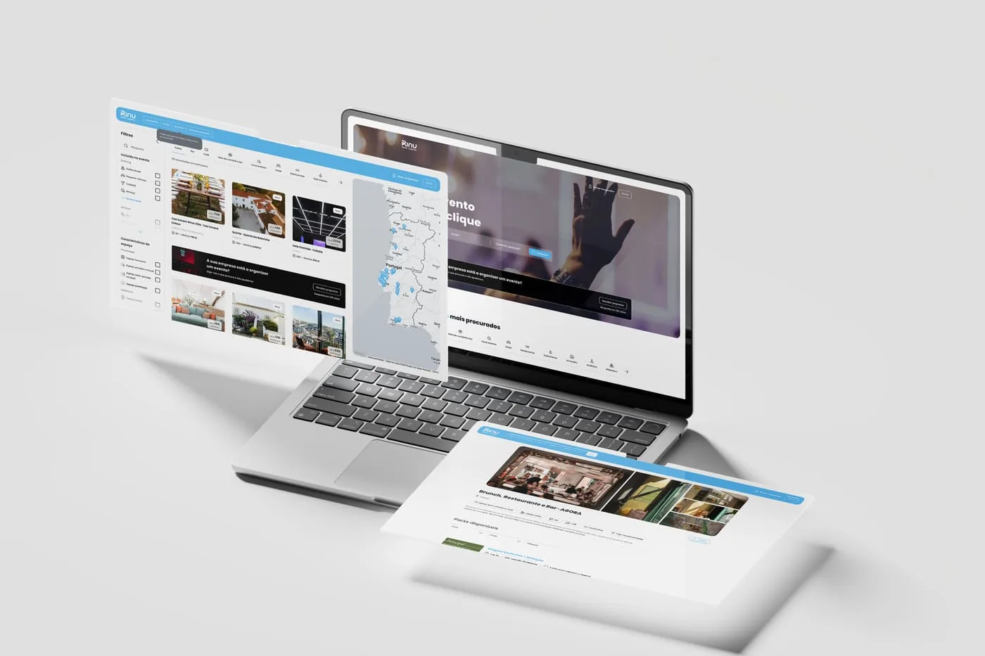 RINU — branding e UX/UI