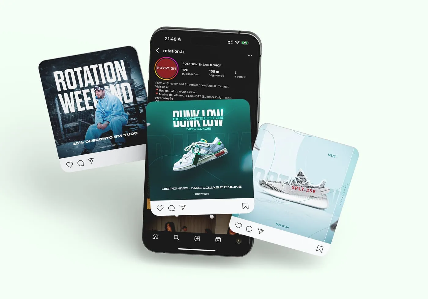 Rotation Sneaker Shop — proposta de posicionamento